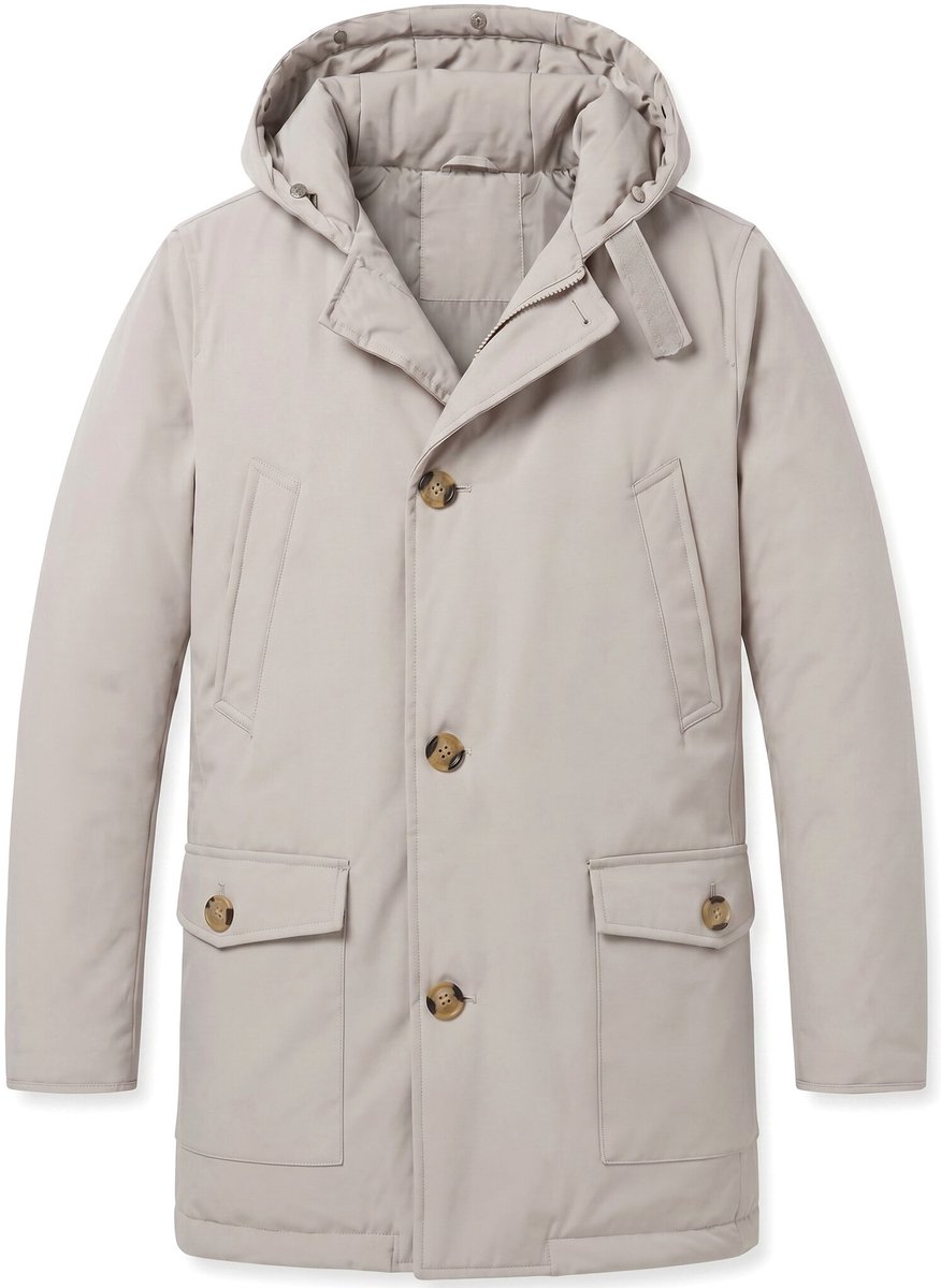 Parka Heren Winterjas - Heren Winterjas - LF7101 - Beige - Maat L