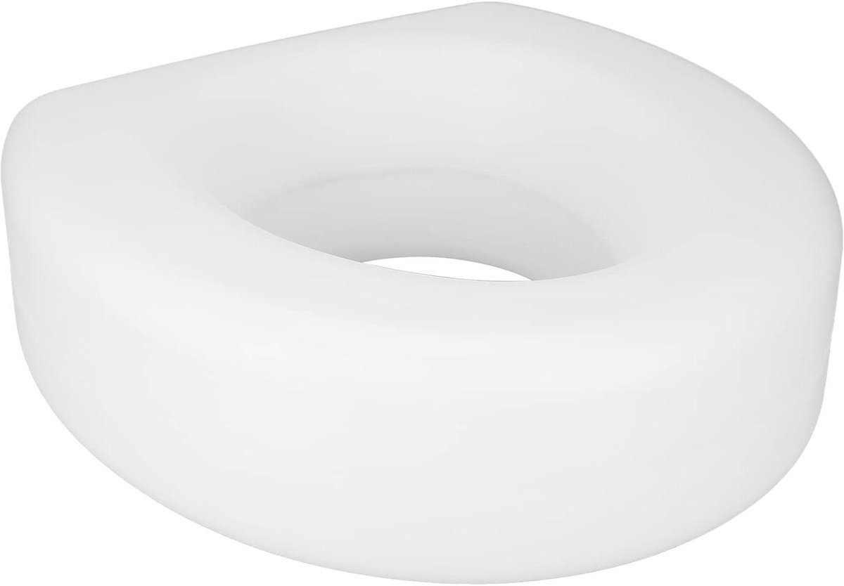 Toiletverhoger - Verhoogde toiletbril - Veiliger Zitten - Veiligheidslotsysteem - 40 x 39 x 16 cm - Wit