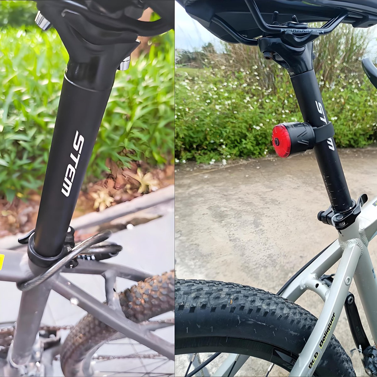 SnelShoppen - Fiets zadelpen 27.2/30.9/31.6mm - Aluminium mountainbike zadelbuis 27.2*400mm - Lichtgewicht, duurzaam en verstelbaar voor optimaal fiet