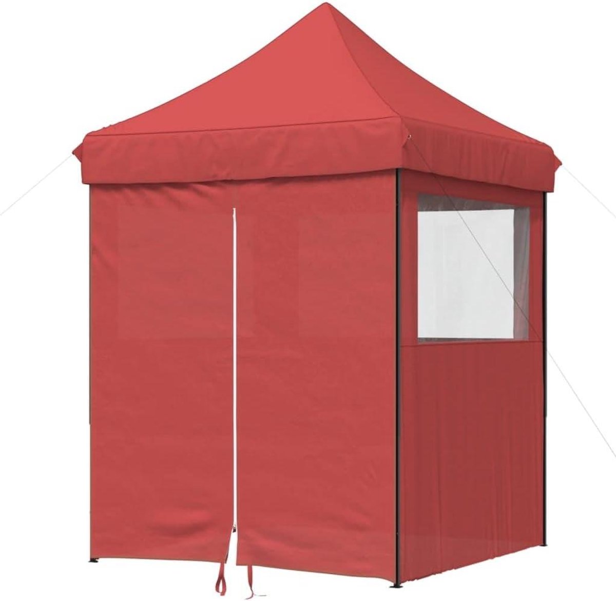 Opvouwbare Pop-up Tent - Feesttent Paviljoen - Buitenfeesten Organiseren - Inclusief 4 Zijwanden - 200 x 200 cm - Bordeauxrood