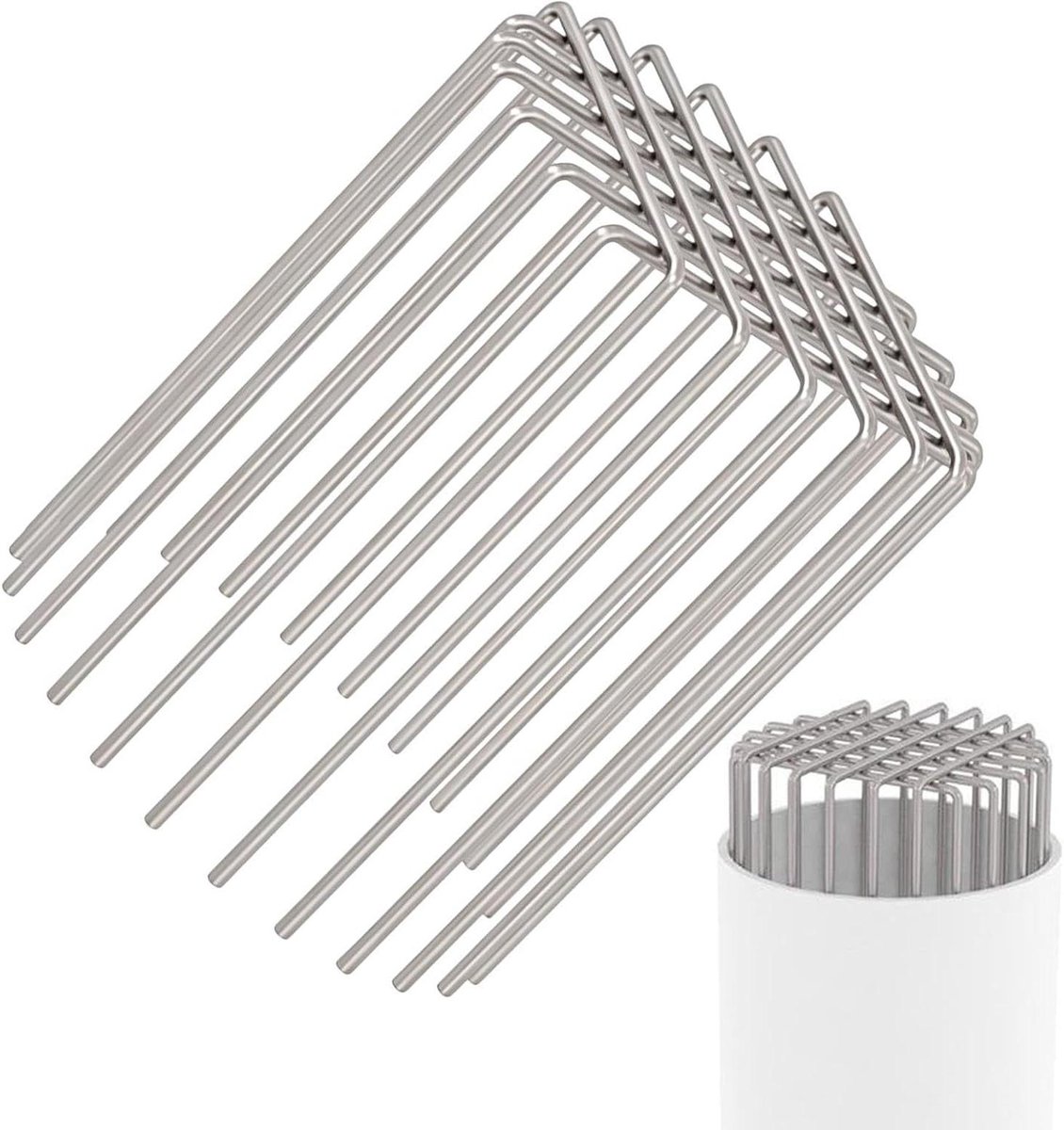 Regenpijp Zeef - Dakgoot Beschermer - Waterafvoer Verbeteren - Roestvrij Staal - 12x10.3 cm - Zilver