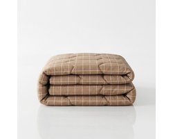 Dekbed-Discounter - McGregor Dekbed Zonder Overtrek 140 x 200 cm - Inclusief 1 kussensloop - Wasbaar op 40 graden - Warmteklasse 2 - Taupe