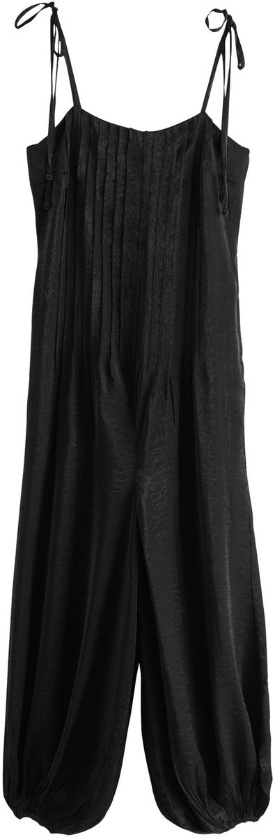 Next - Dames - Jumpsuit met strikband en ballonpijpen - Zwart