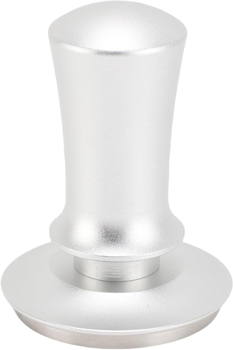 Koffie Tamper - Koffiedrukker Sabotage - Espresso Bereiden - Constante Druk - 58 mm - Zilver