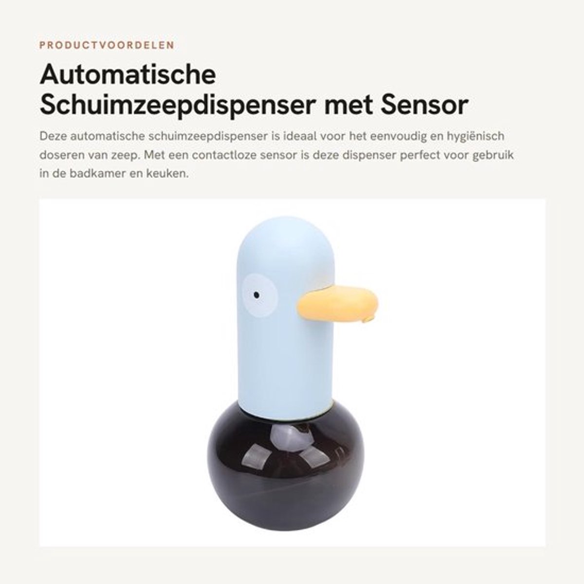 Automatische Schuimzeepdispenser met Sensor voor Badkamer en Keuken