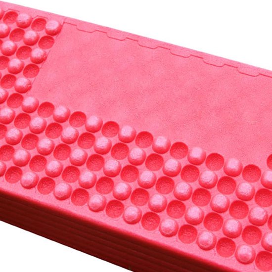 Opvouwbare Slaapmat - Picknickmat Kamperen - Buiten slapen - Eierkrat ontwerp - 190x57x2 cm - Rood van Merkloos — afbeelding 5