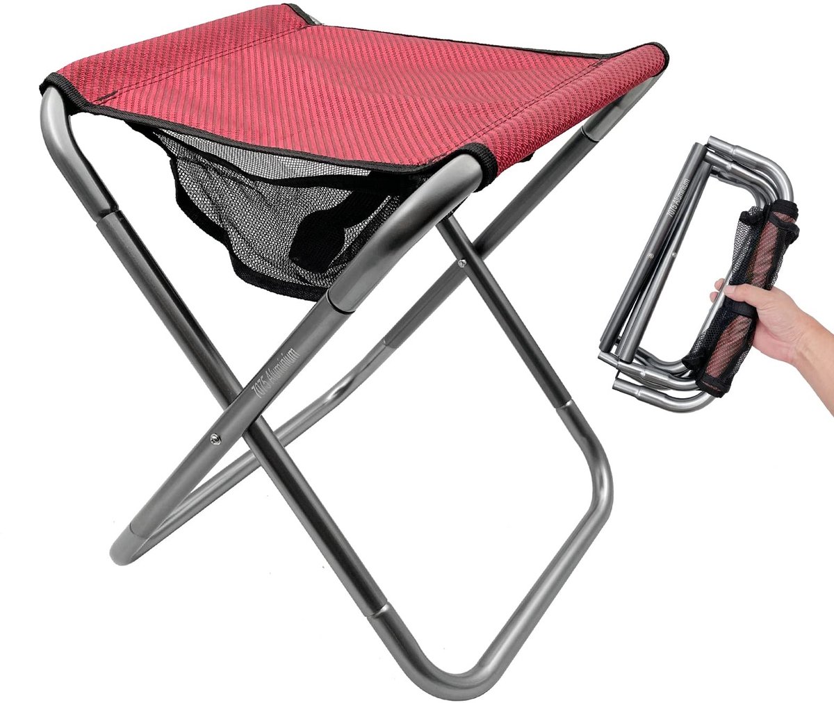 Dailygoods - XXL Camping Stoel - Draagbare Opvouwbare Aluminium Stoel voor Buiten