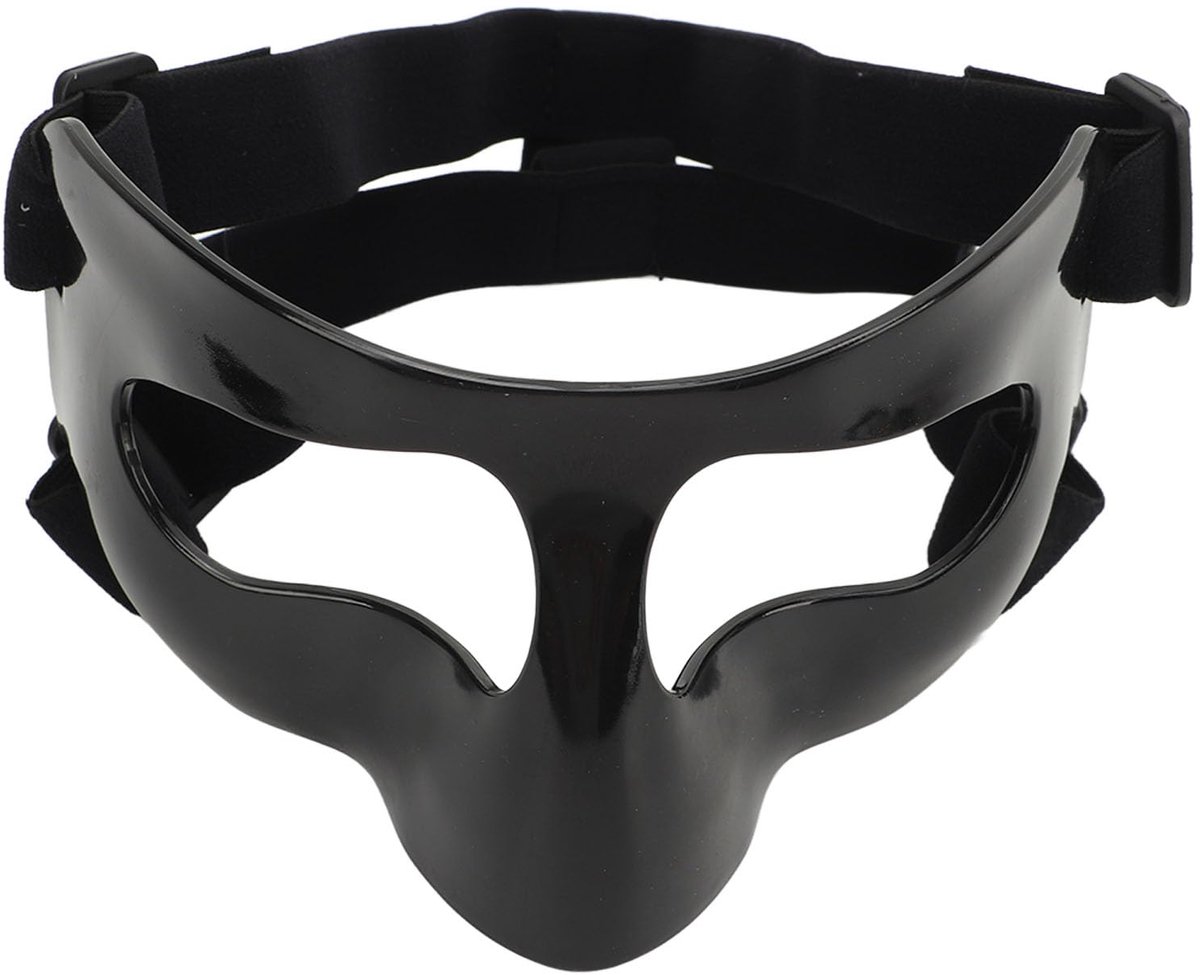 Dailygoods - Neusbescherming - Verstelbare Basketball Mask - Effectieve Bescherming - Zwart - Gezichtsbescherming - Geschikt voor Volwassenen - One size