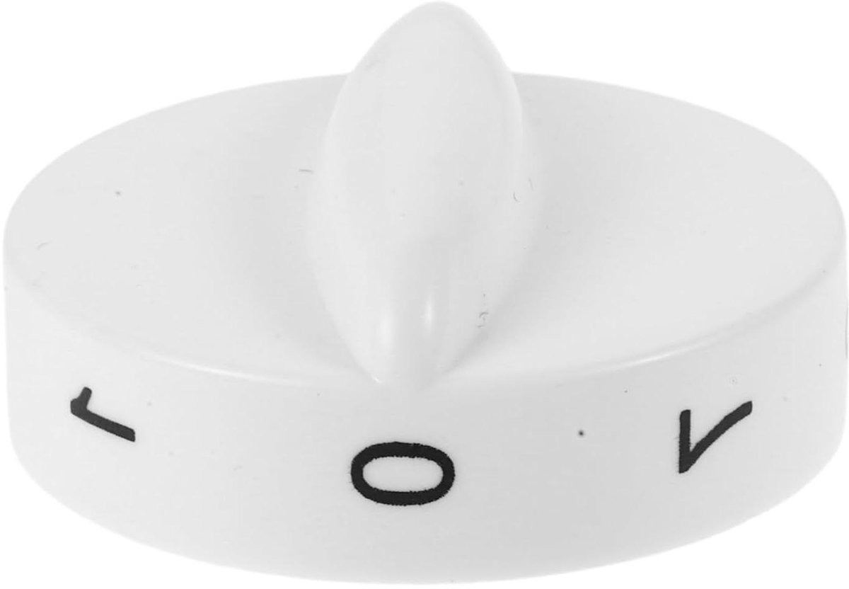 Koelkast Thermostaatknop - Draaiknop Vriezer Temperatuurregelaar - Temperatuur Instellen - Universele Pasvorm - 4 cm - Wit