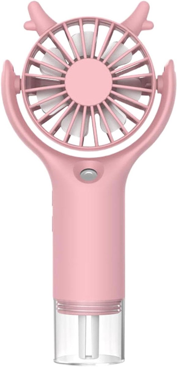 Draagbare Mistventilator - Handventilator Luchtbevochtiger - Verkoeling en Hydratatie - Geïntegreerde Sproeifunctie - 167 x 82 x 37 cm - Roze