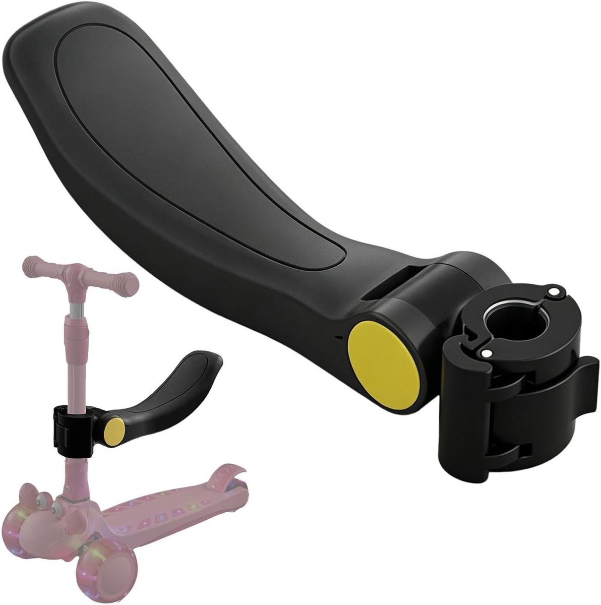 Scooter Zitje voor Kinderen - Zadel Opvouwbaar - Comfortabel Rijden - Verstelbare Hoogtehoek - 40x10cm - Zwart