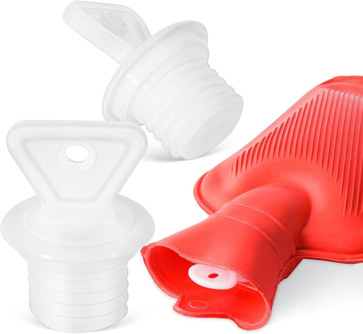 Warmwaterzak Stopplug - Kruikdop Vervanging - Lekvrije Afsluiting - Praktische Rubberen Stop - 45 x 35 cm - Zwart