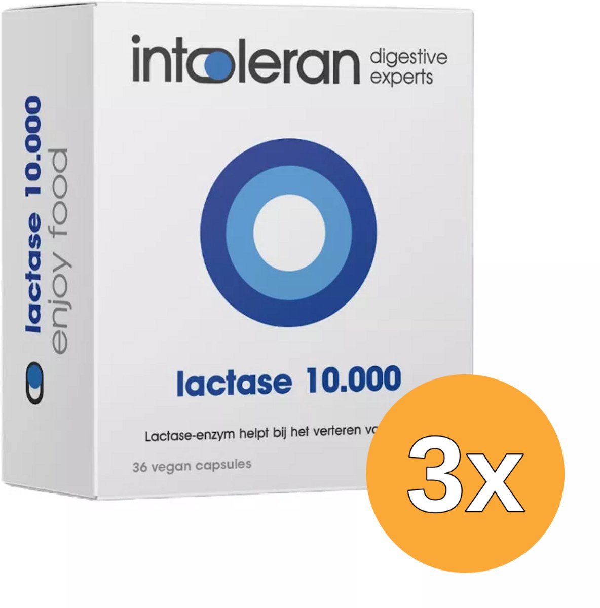 3x Intoleran Lactase 10.000 (36 capsules)