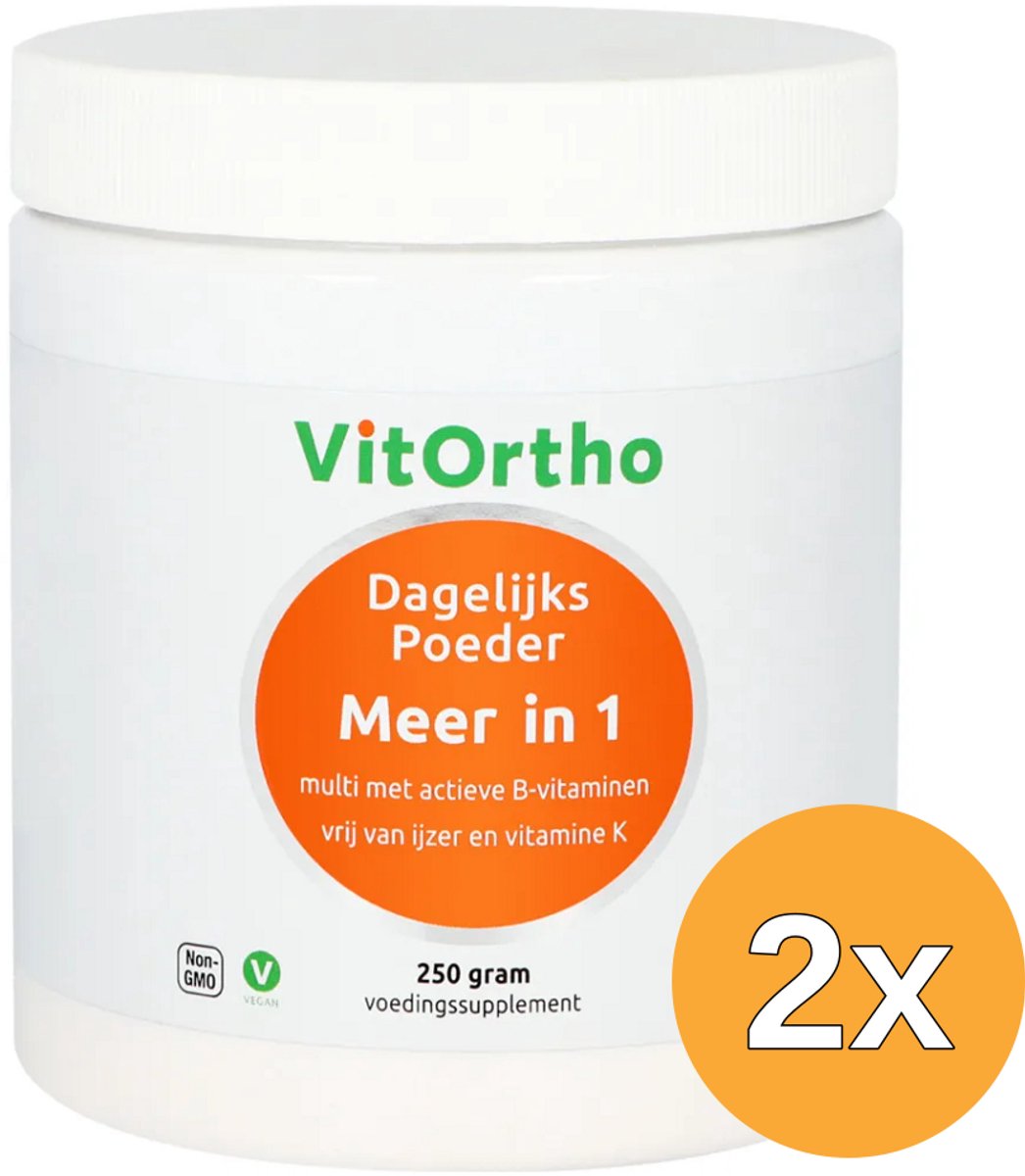 2x VitOrtho Meer in 1 Dagelijks poeder (250 gr)