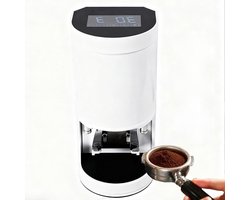 Elektrische Koffiestamper - Automatische Tamper - Espresso Bereiden - Instelbare Druk - 58mm - Wit