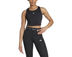 Adidas Tech-fit Crop Tank Sport-top Zwart XS Vrouw