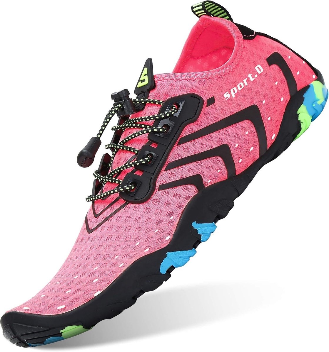 SnelShoppen - Putu Badschoenen Dames Antislipzool Sneldrogende Zwemschoenen Roze 42 EU - Perfect voor Strand, Zwembad, Vakantie