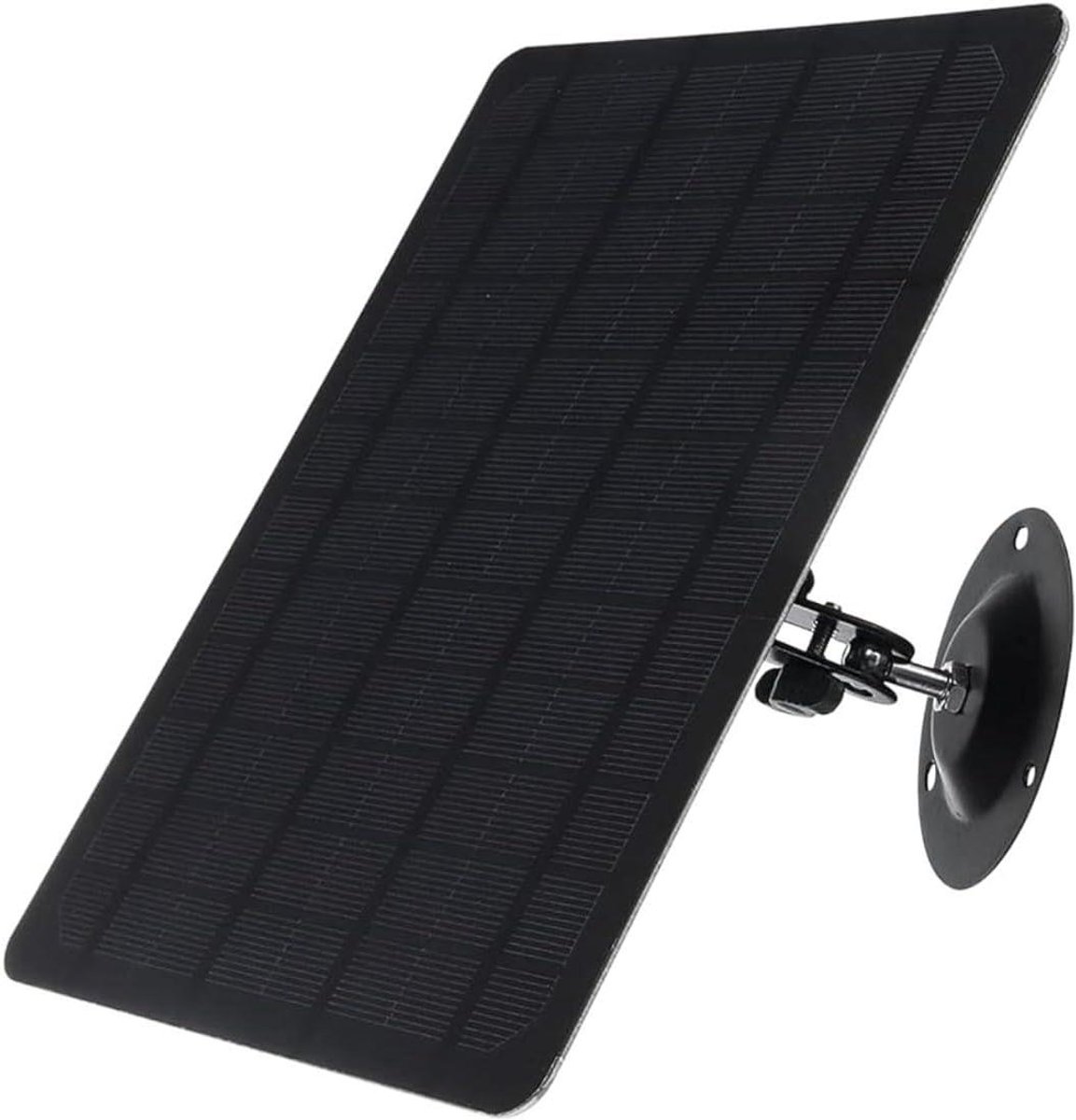 Zonnepaneel Camera - Zonneoplader - Energie Besparen - Monokristallijn Silicium - 10W - Zwart