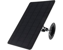 Zonnepaneel Camera - Zonneoplader - Energie Besparen - Monokristallijn Silicium - 10W - Zwart