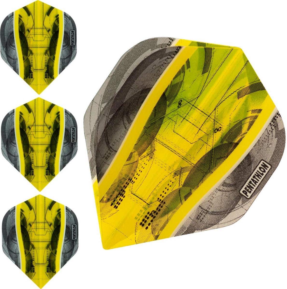 Dailygoods - Unisex Adult Darts 30720210 - Geel, Klassieke EU