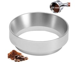 Dailygoods - Universele Koffiedoseerring 58 mm - Roestvrijstalen Koffietrechter voor Espresso