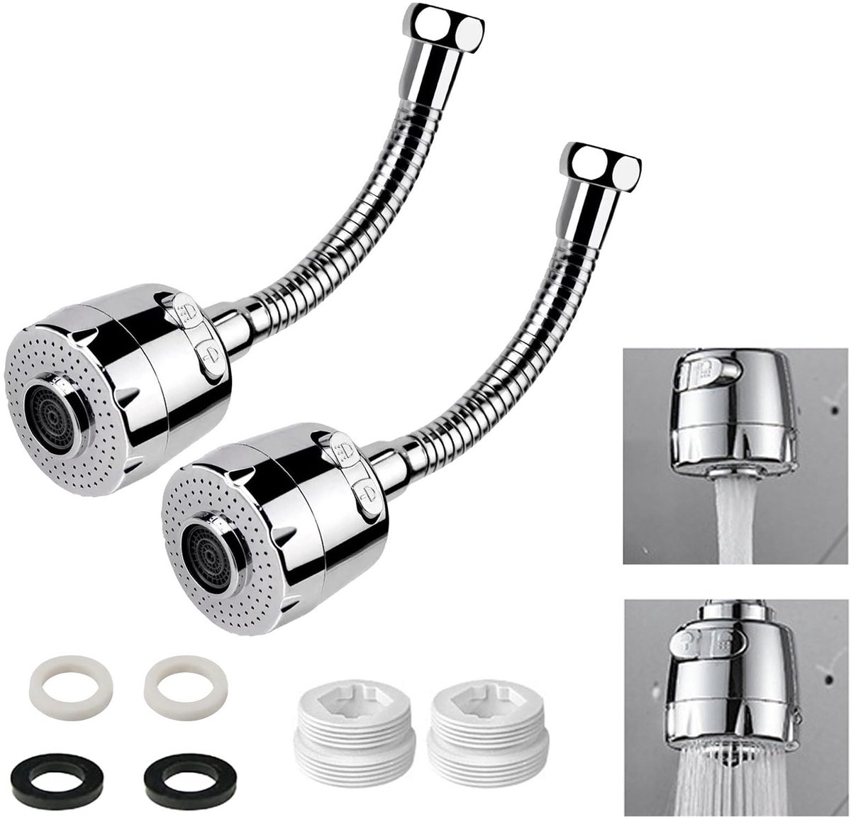 Dailygoods - 2 Keukenuitbreiding - 360 Graden Aerator voor Krane