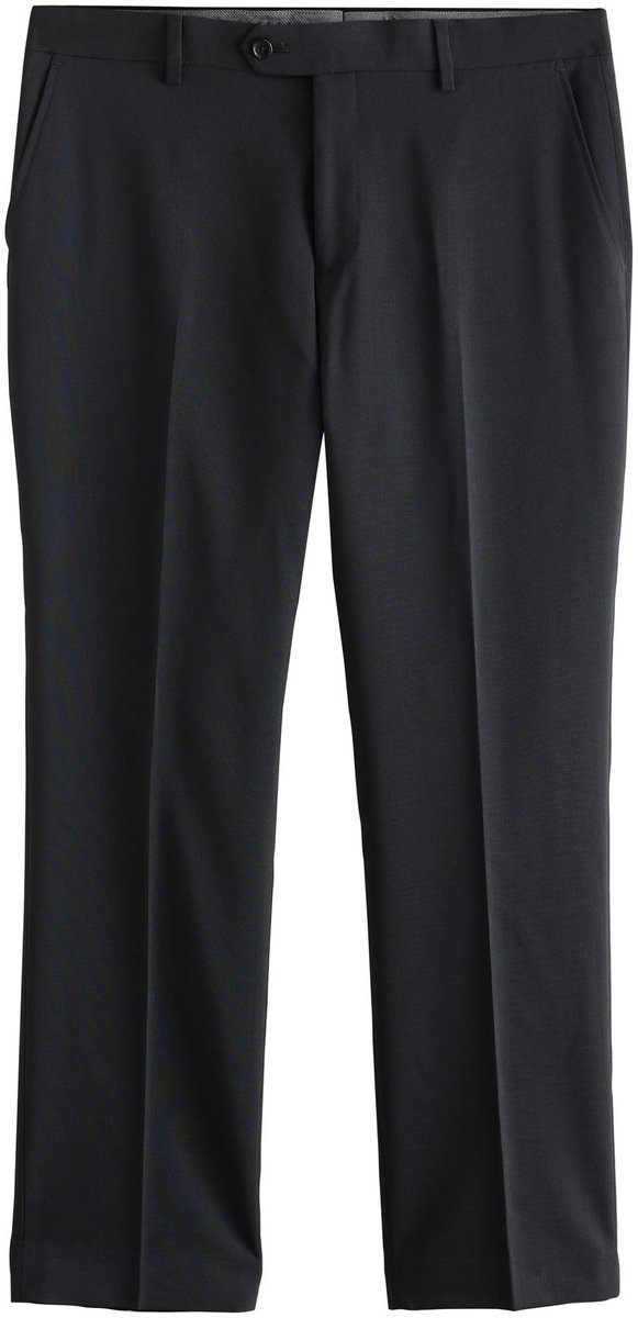 Next - Heren - Regular Fit Signature Nova Fides 100% Italian Wool Suit Trousers - Zwart