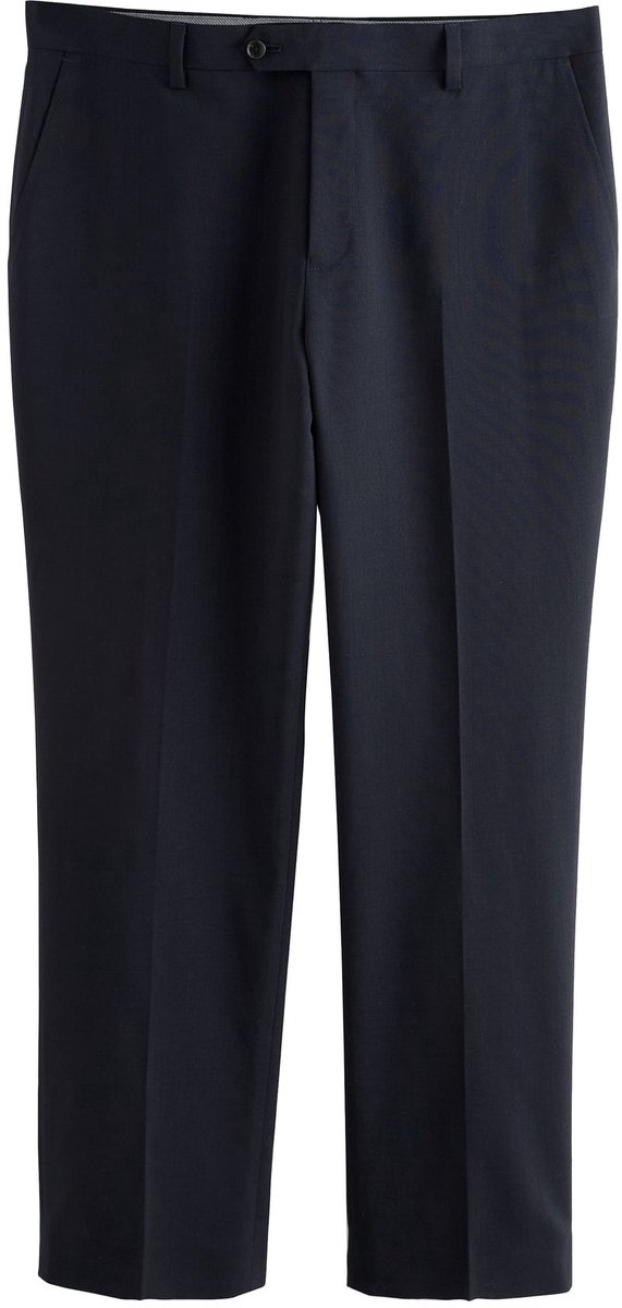 Next - Heren - Regular Fit Signature Nova Fides 100% Italian Wool Suit Trousers - Blauw