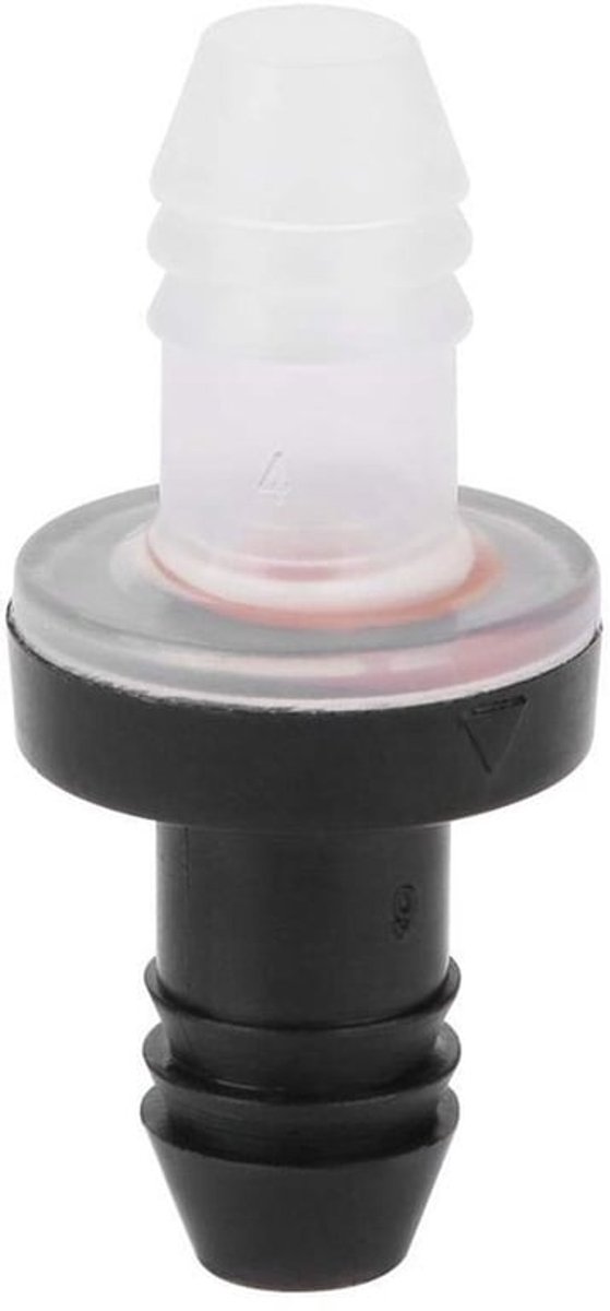 Inline-terugslagklep - 3/8" 10MM - hoge corrosiebestendigheid - PP/silicone - diaphragma-v