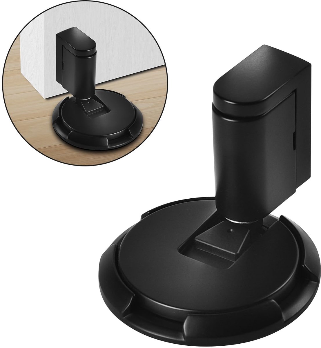 Dailygoods - Zware Zelfklevende Deurstopper - Vloermontage met Hoogte Verstelling