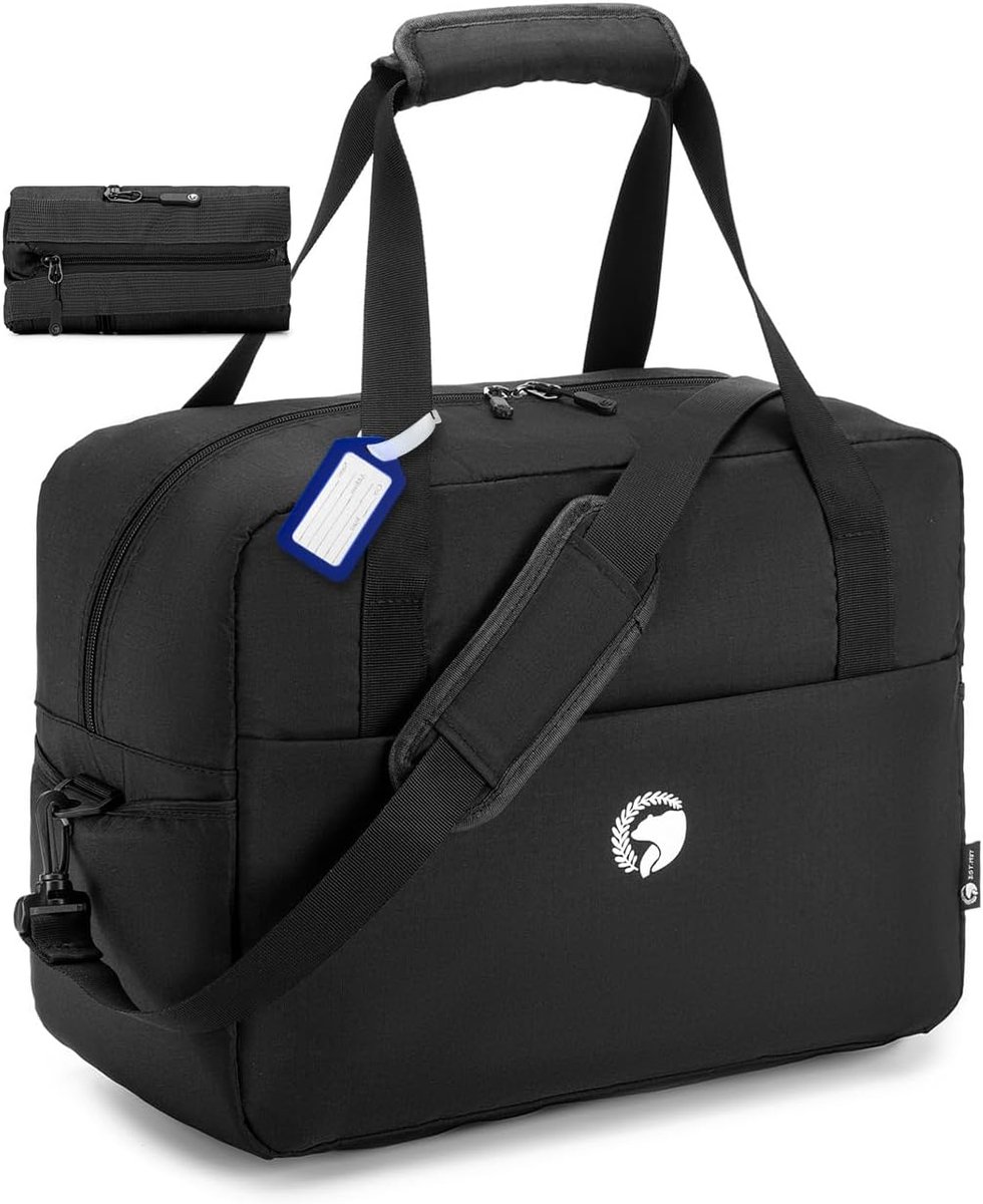 SnelShoppen - BAGZY Reistas Wizzair 40x30x20 Handbagage, Opvouwbare Weekender Sporttas, Waterdichte Schoudertas, Koffertas voor Camping, Ziekenhuis, 2