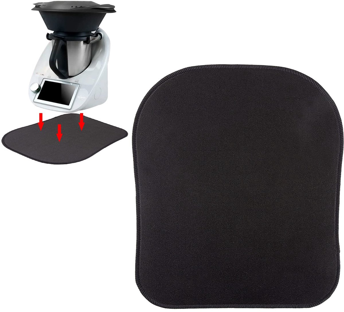 Dailygoods - Thermo Mix Slider Mat voor TM6, TM5 en TM31 - Gemakkelijk te Bewegen voor Zware Keukenapparaten