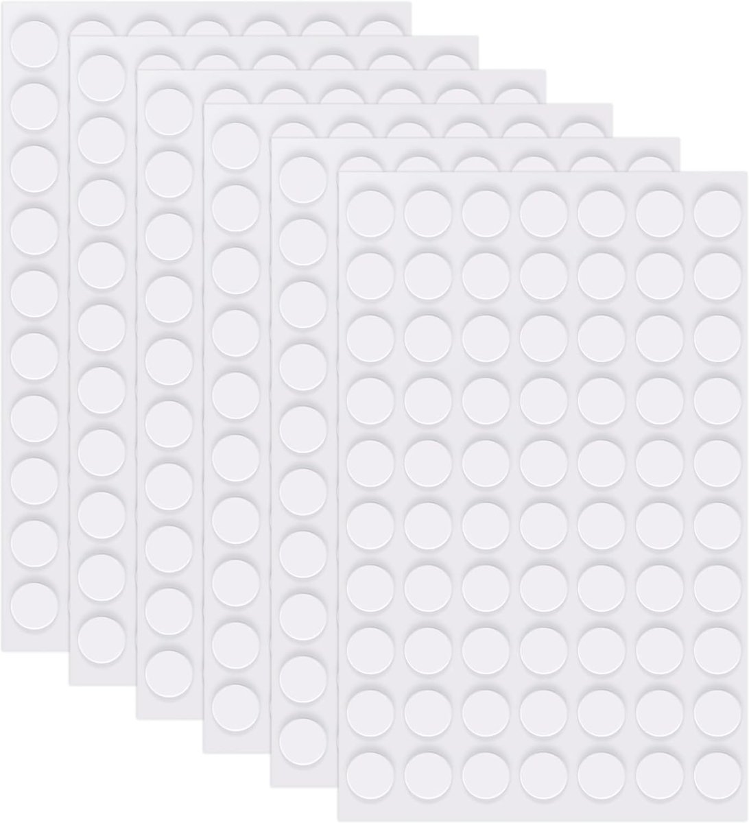 Dailygoods - 420 Stuks Dubbelzijdige Plakpunten, Transparante Stickers voor DIY Decoratie