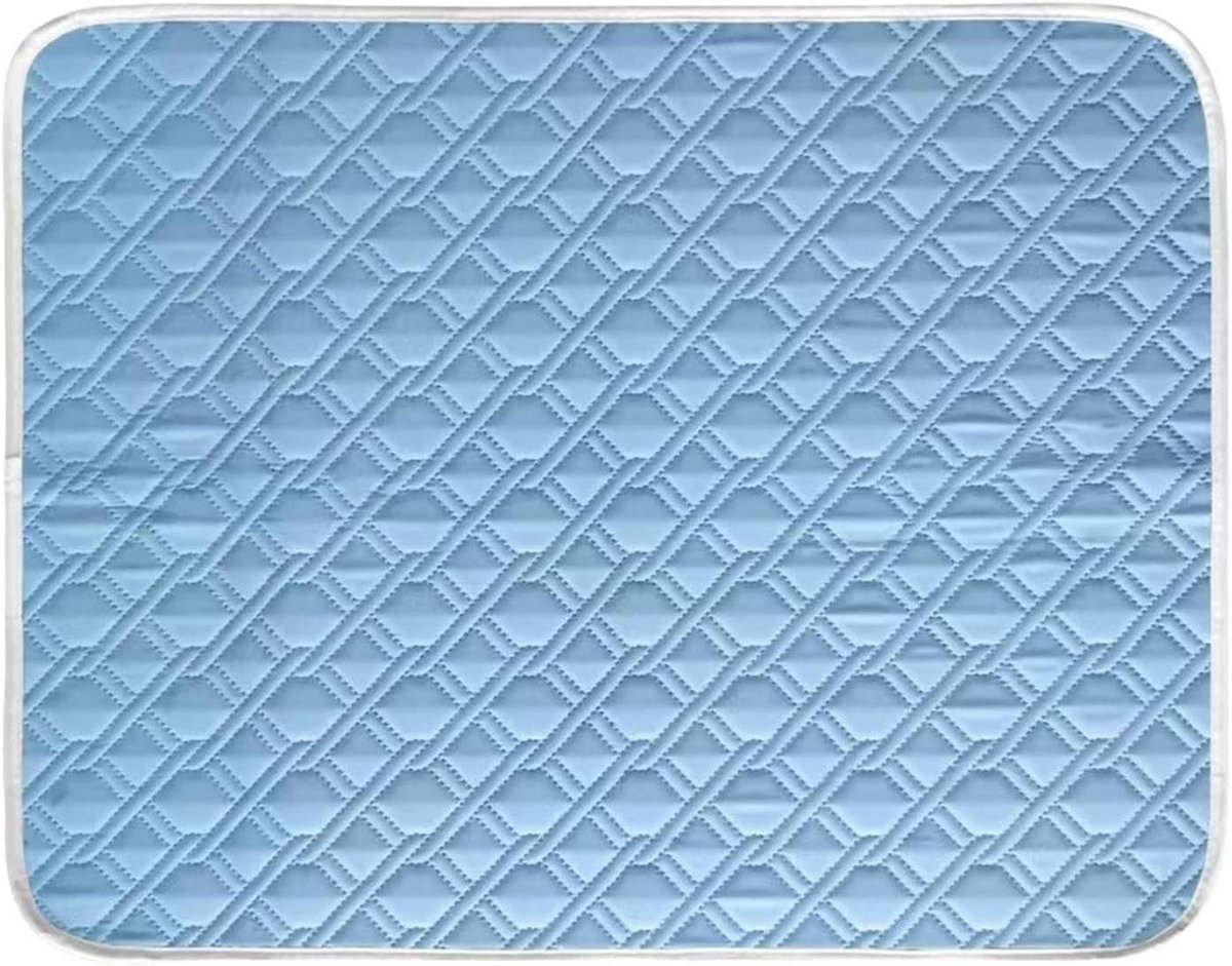 Koelmat voor Honden - Huisdierenmat Kattenmat - Huisdieren Koel Houden - Zelfkoelend Comfort - 45x35 cm - Blauw