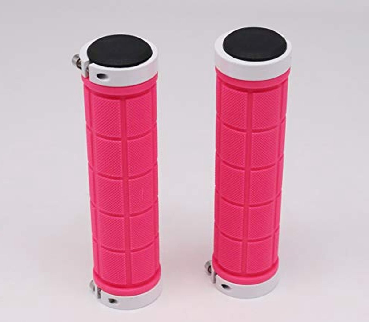 Fietsstuurgrepen Rubber - Fietshandvatten Stuurgrepen - Comfortabel Fietsen - Antislip Materiaal - 22 mm Diameter - Roze