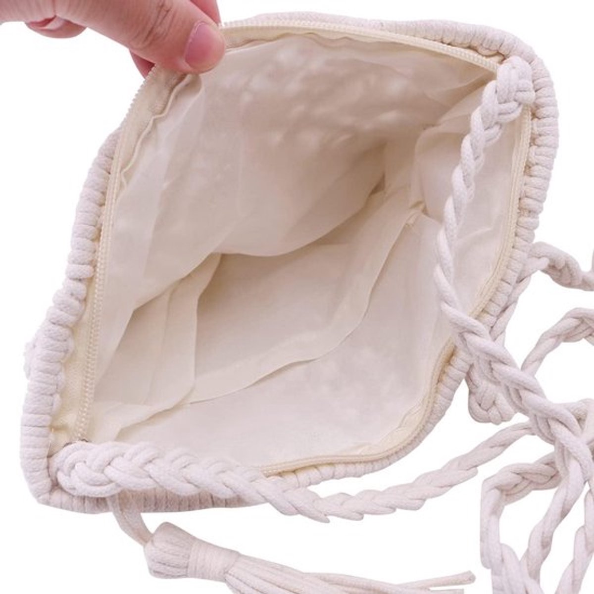 Handgemaakte Crossbody Tas Vrouwen Zomer strandmode Bohemian Schoudertas met Kwastje