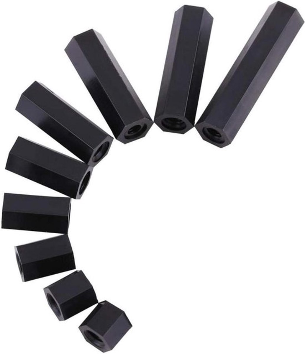 100 stuks M3 Vrouwelijk x M3 Vrouwelijke Hex Schroefdraad Spacer voor precisiebevestiging