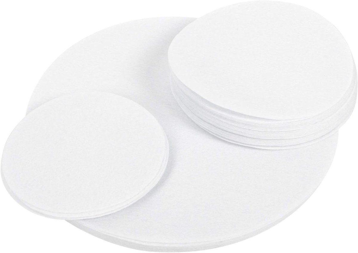 Panbeschermers - Pads voor pannen - Keuken organiseren - Aanpasbaar formaat - 48 stuks - Wit