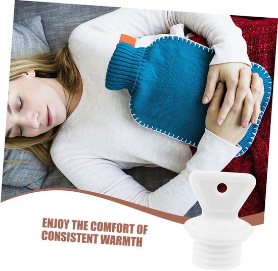 Kruik Vulstop Rubber - Vervangende Dop Kruik - Warmwaterzak Afdichten - Lekvrije Sluiting - 45 x 35 cm - Zwart — afbeelding 3