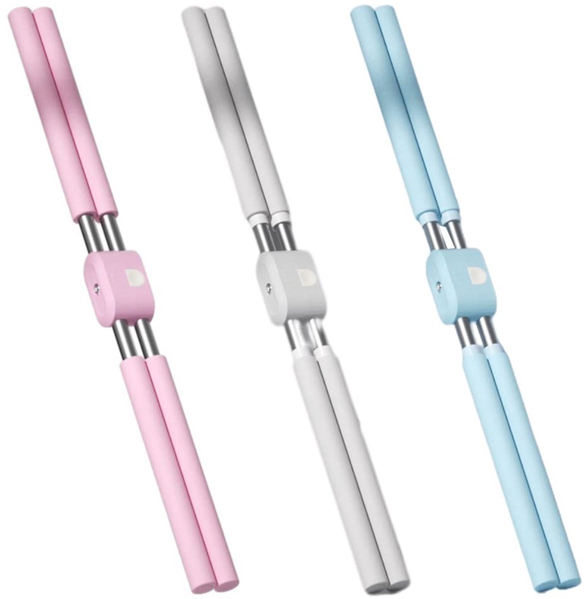 Dailygoods - 2 Stuks Yoga Sticks voor Houdingscorrectie - Humpback Correctie Sticks in Blauw