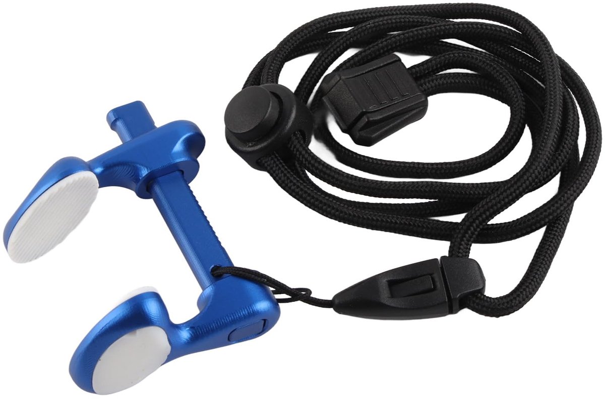 Dailygoods - Aluminium Duik Neusclip met Lanyard, Zwem Neusplug