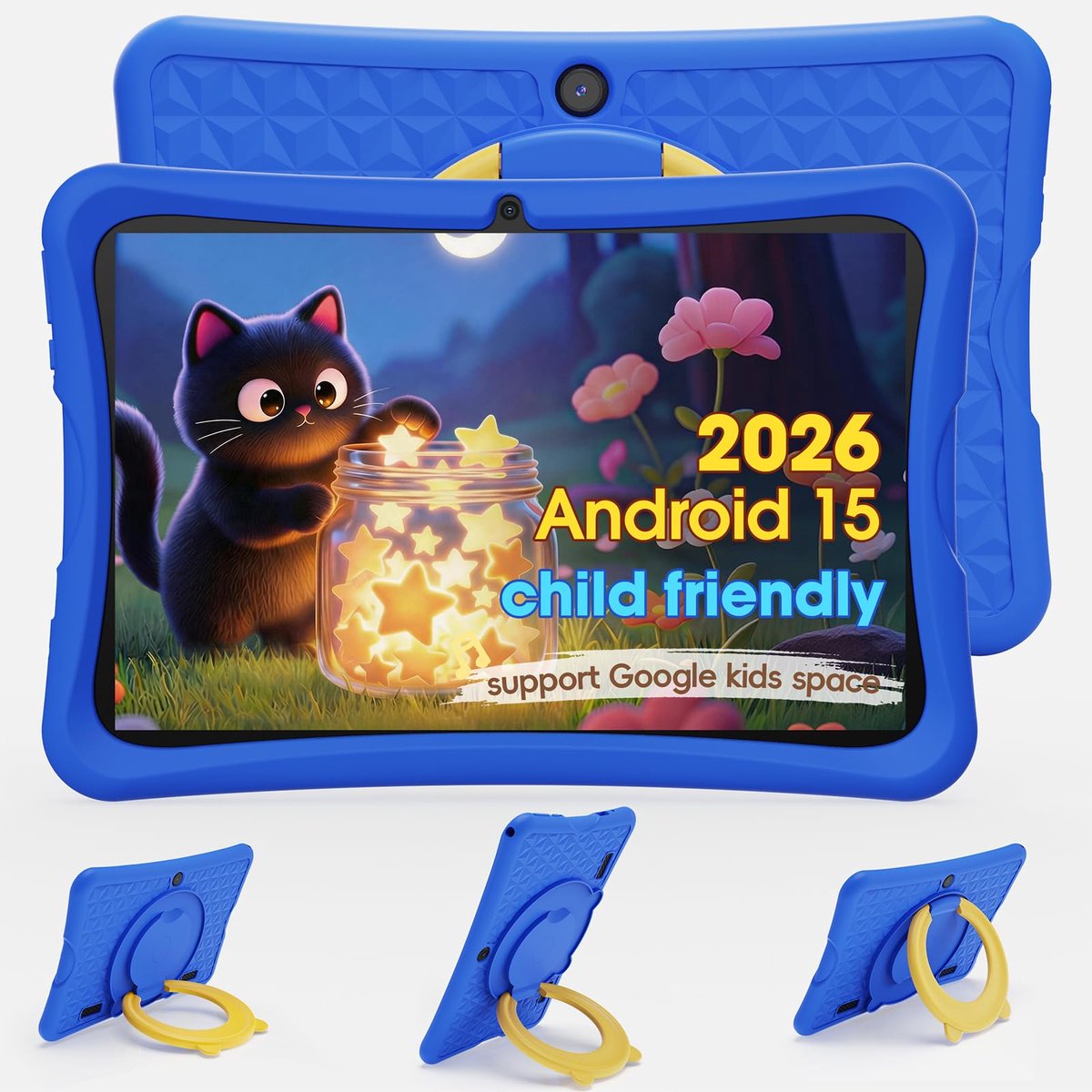 SnelShoppen - DigiLand Android tablet voor kinderen, 7 inch IPS-display, 4 GB RAM, 32 GB ROM, dubbele camera, veilige oogbescherming, wifi, educatief,