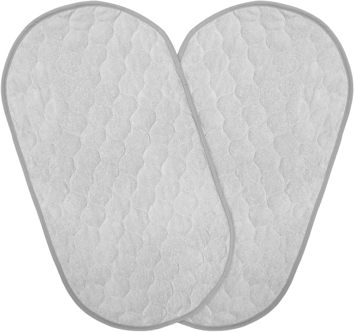 Wasbare Matten - Verschoningsmatten Luiermatten - Baby Verzorgen - Waterdicht Dubbelzijdig - 66 x 34.5 cm - Grijs
