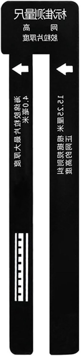 Tafeltennis Scheidsrechter Liniaal - Net Meetinstrument - Net Correctie - Meet Hoogte en Dikte - 20 cm - Wit