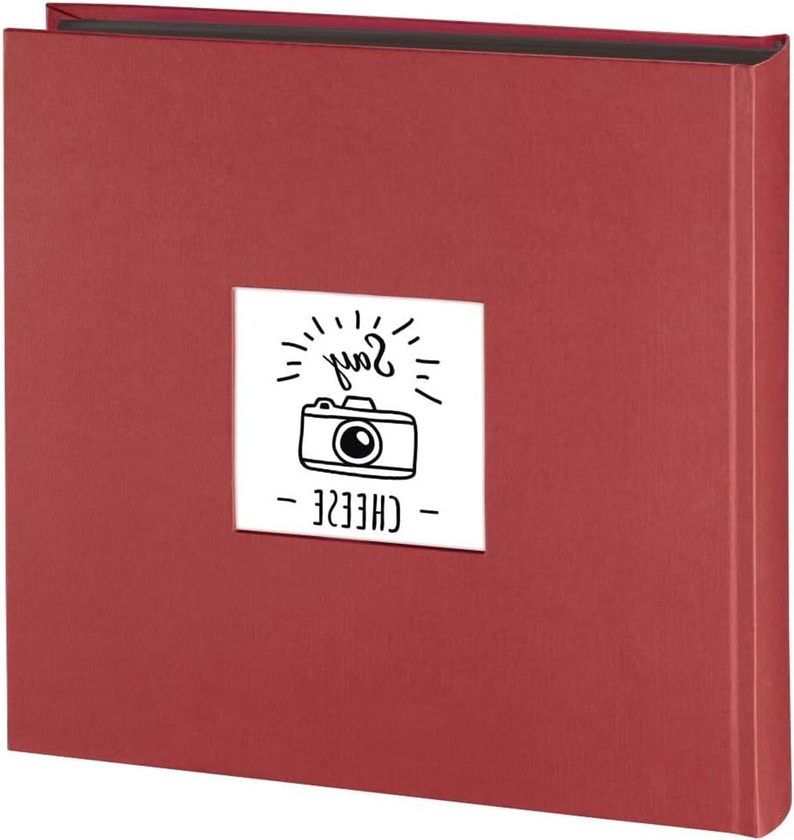 Fotoalbum XXL - Scrapbook Herinneringenboek - Foto's Plakken - Met Pergamijn Beschermbladen - 30 x 30 cm - Bordeauxrood