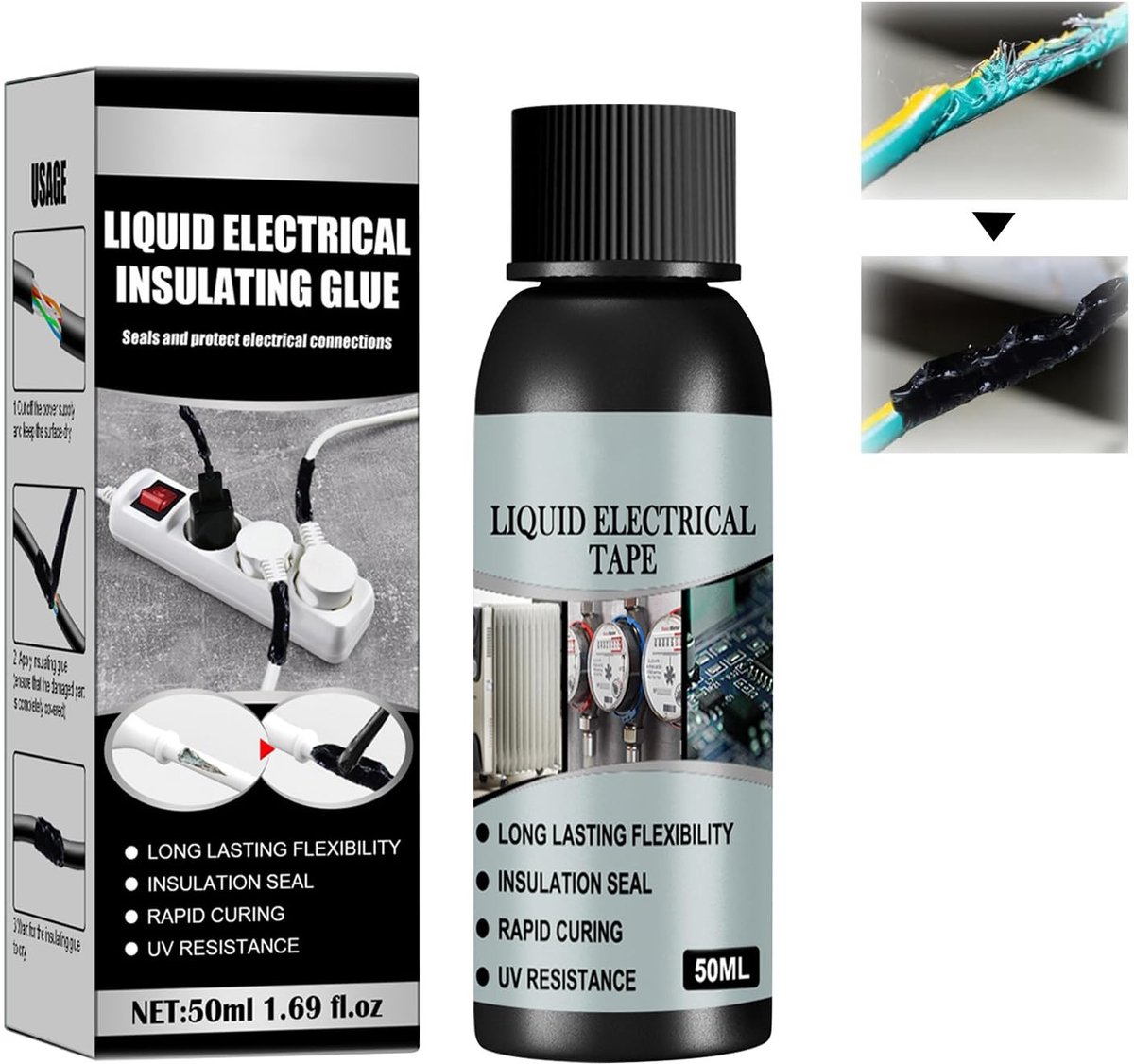 SolidKeus - Hoge Temperatuur Isolatie Lijm, Waterproof en Sneldrogend, 50ml