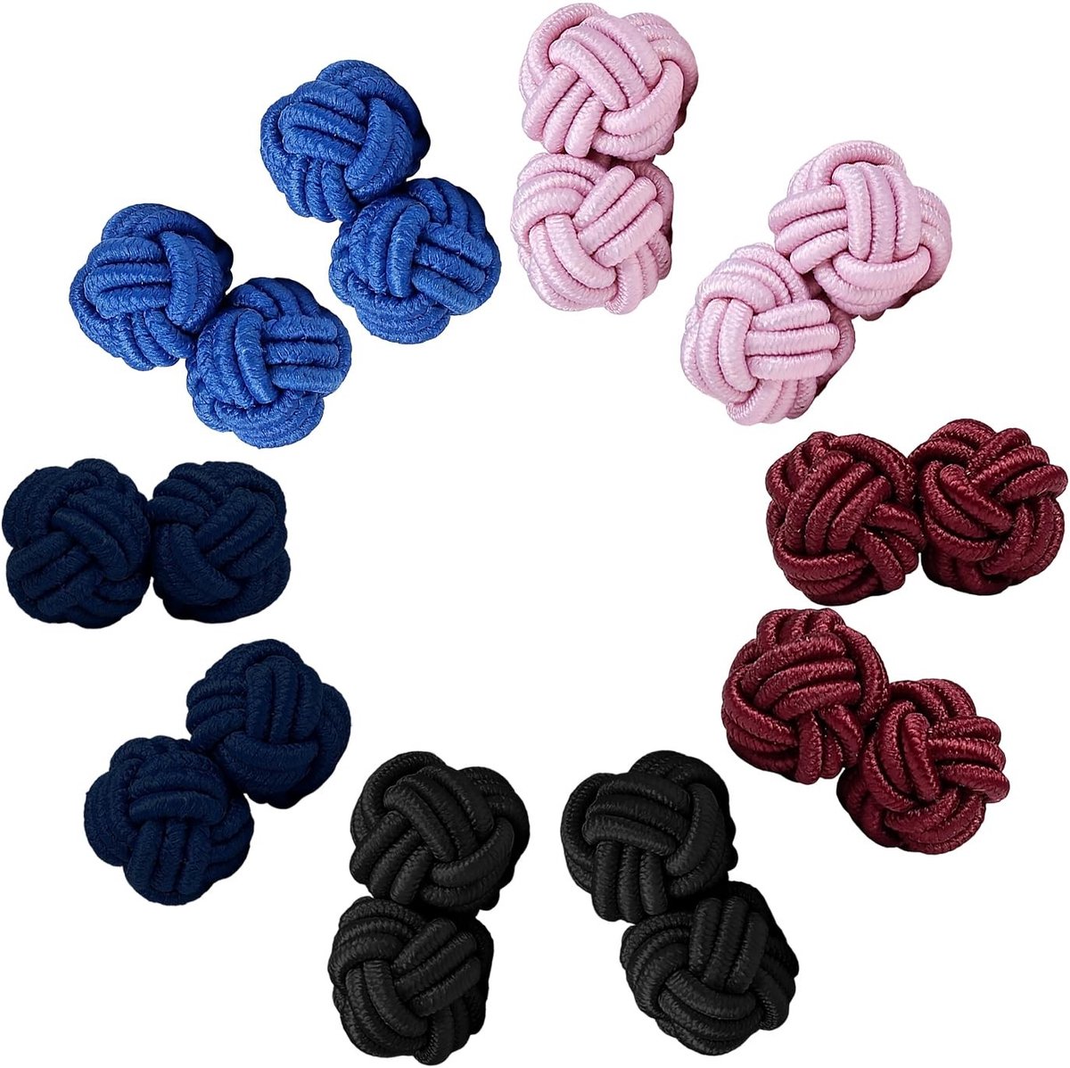 SolidKeus - Set van 5 Heren Cufflinks in Vintage Stijl