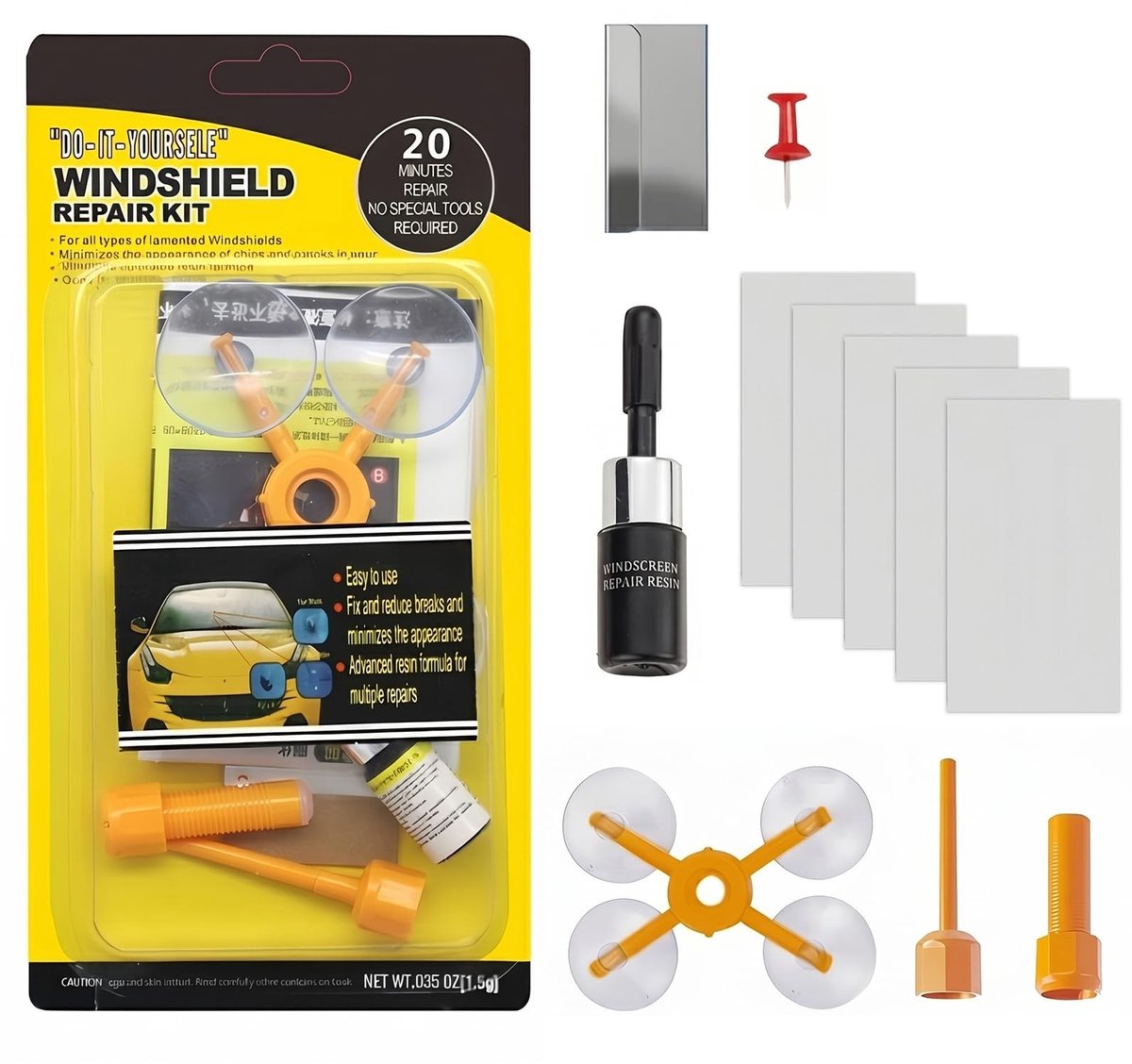 SolidKeus - Professionele Ruitreparatieset voor Krassen en Scheuren