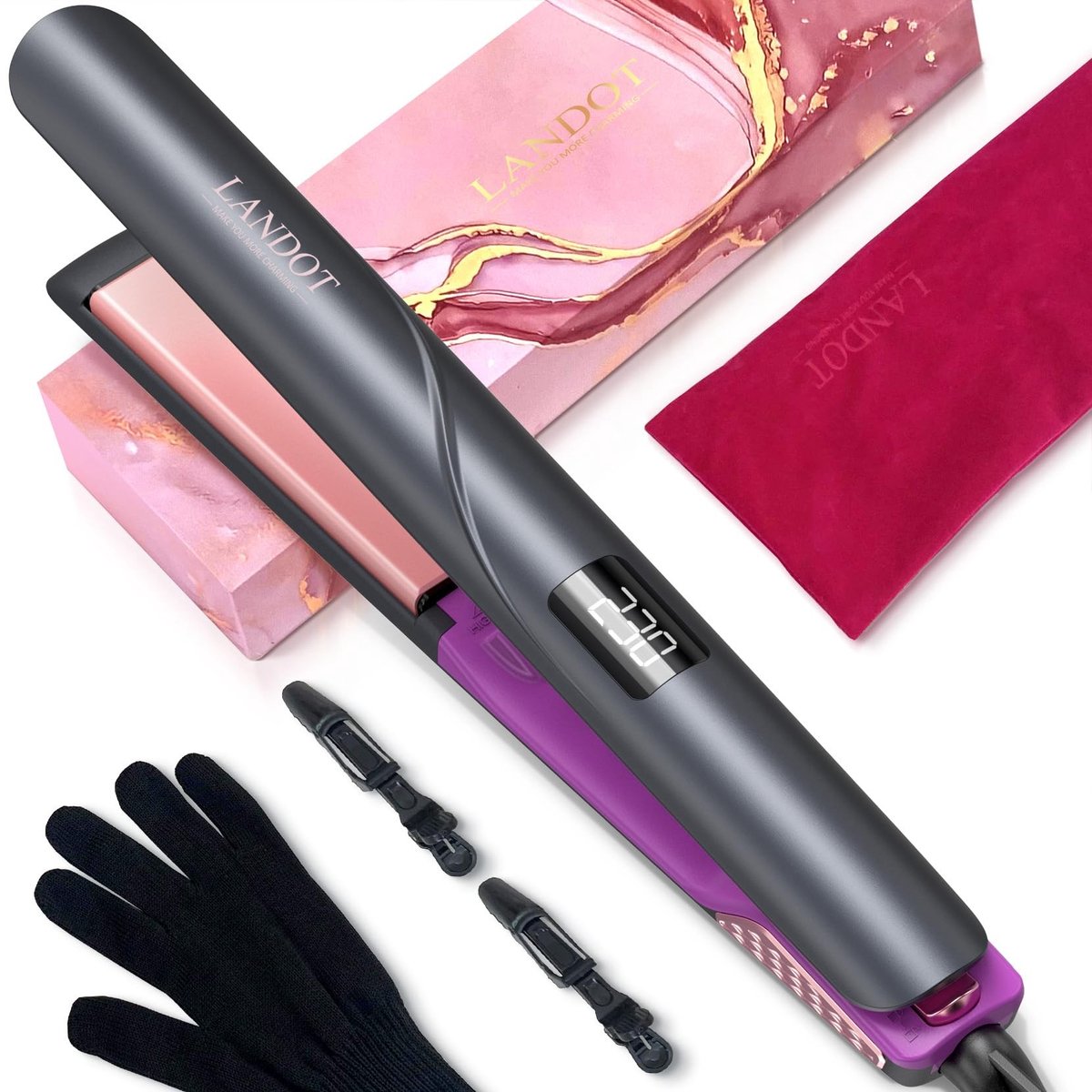 SolidKeus - Professionele Haarstyler 2-in-1 met Titanium Keramiek