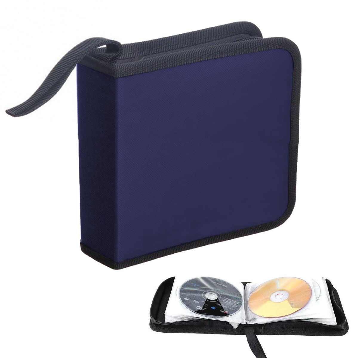 SolidKeus - CD Tas voor 40 CD's en DVD's, Organiser voor Auto en Huis